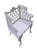 Metal armchair