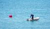 Diver and Rubberboat