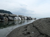 the mouth of the stream