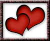 frame with hearts