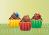 Easter Cupcakes trio