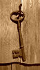 key in sepia