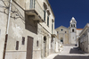Italian street and church