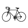 Silhouette racing bike