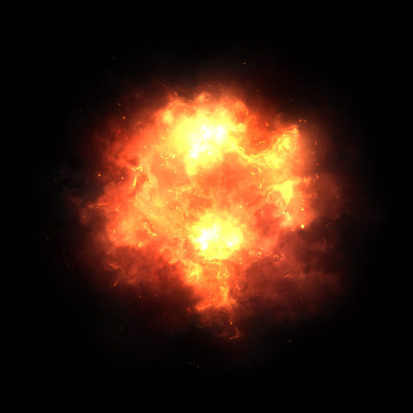 Explosion Black Background Free Download
